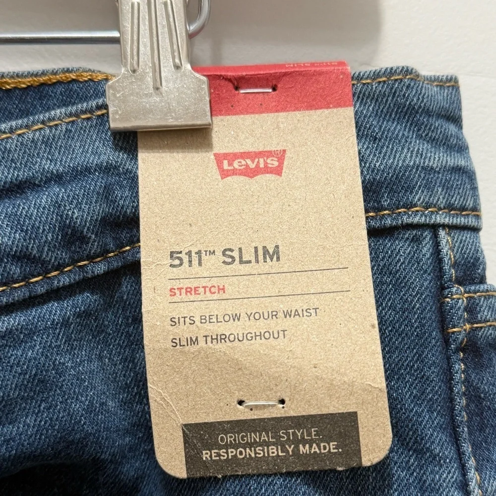Levi’s Slim Fit Medium Wash Stretch Jeans 40 X 32